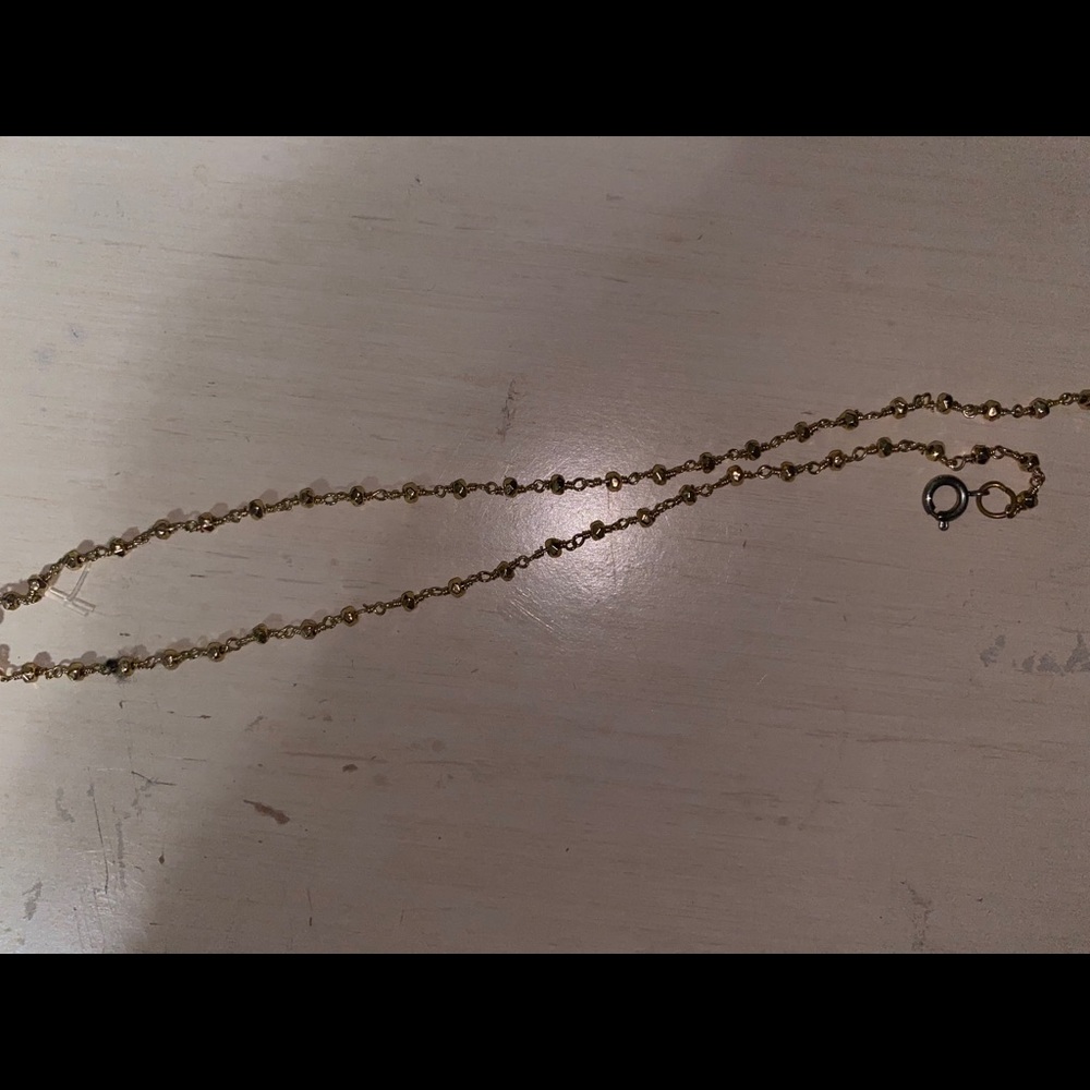 golden layering necklace